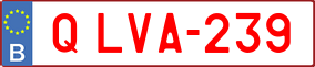 Trailer License Plate
